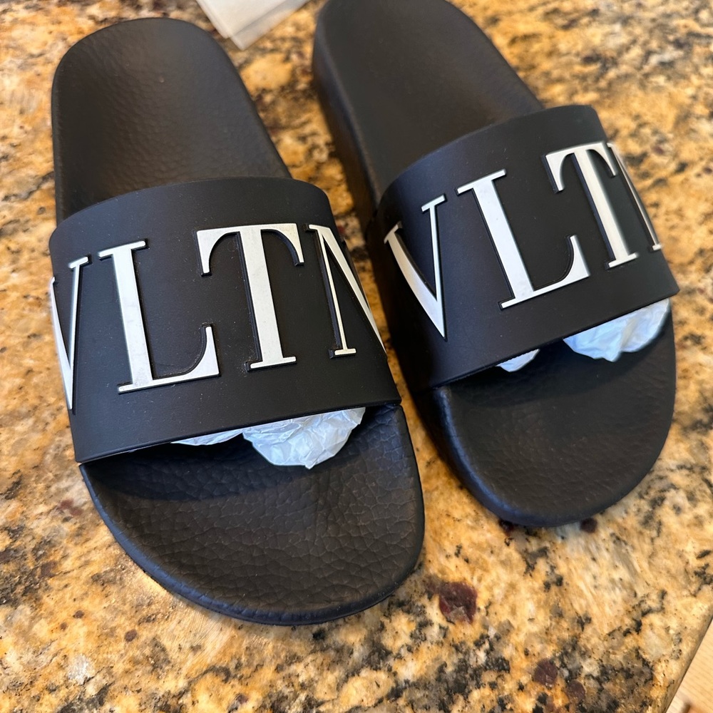 Valentino rubber slides